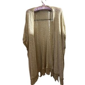 Sweet -N -Sinful size extra small ivory knit wrap shawl great cover-up